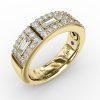 Emerald Cut Diamond Band